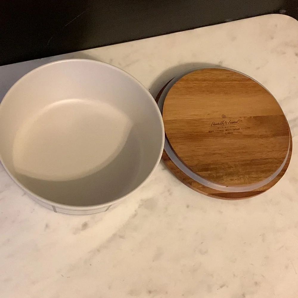 Hearth & Hand Bamboo Melamine Storage Bowl - Picture 8 of 12